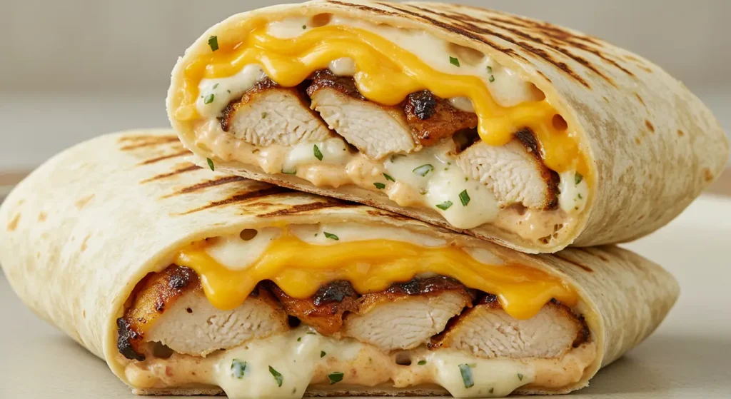 Meal Prep Magic: Cheesy Garlic Chicken Wraps