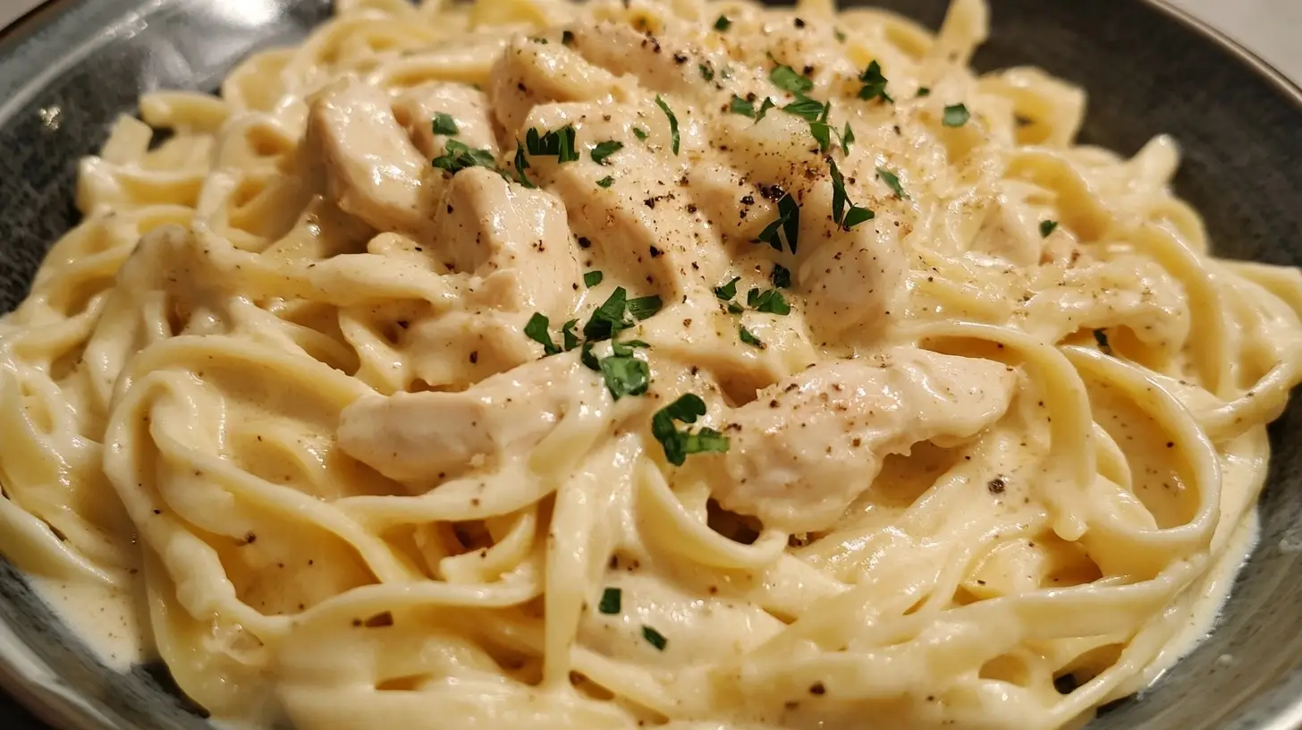 Set-It-and-Forget-It Crock Pot Chicken Alfredo​