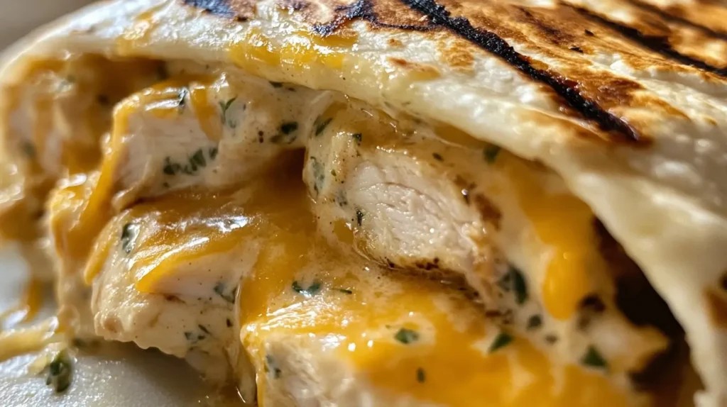 Restaurant-Quality Cheesy Garlic Chicken Wraps at Home