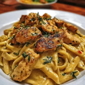 Delicious Cajun Chicken Pasta with creamy sauce and spicy seasoning