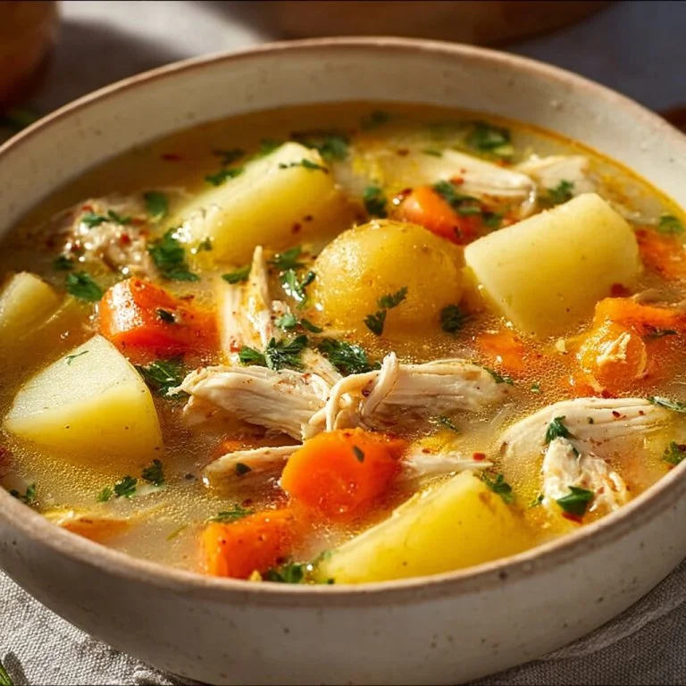 Comforting Chicken Soup with Potatoes 2 Comforting Chicken Soup with Potatoes
