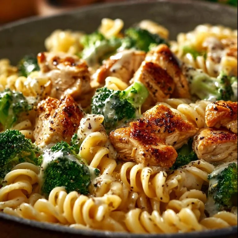 Creamy Rotisserie Chicken Broccoli Pasta