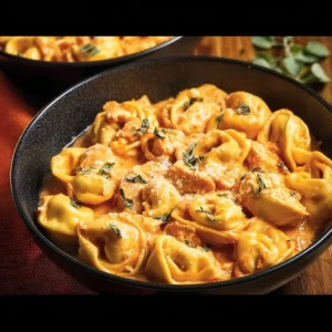 CrockPot Chicken Tortellini 3 Delicious CrockPot Chicken Tortellini in a creamy sauce with vegetables.