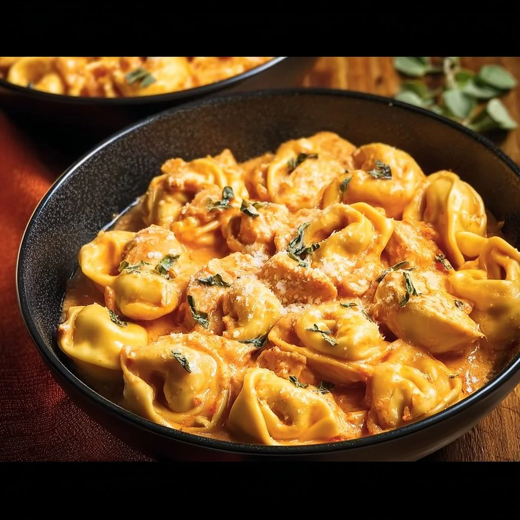 CrockPot Chicken Tortellini 1 Delicious CrockPot Chicken Tortellini in a creamy sauce with vegetables.