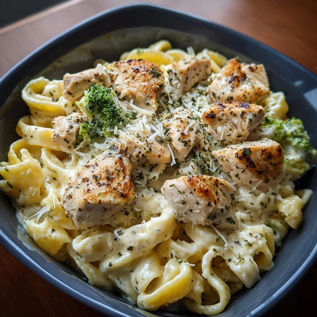 Delicious Chicken Alfredo High-Protein Meal Prep
