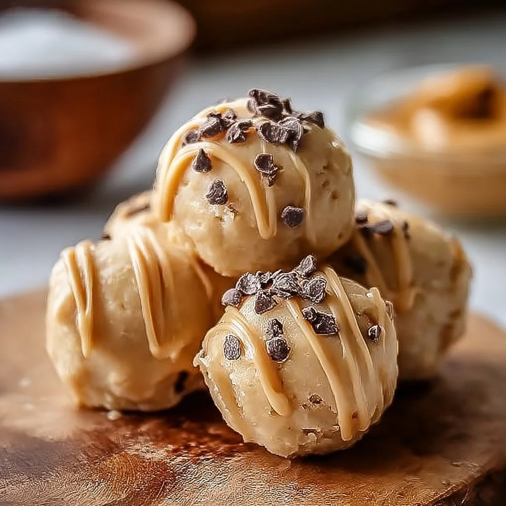 Frozen Greek yogurt peanut butter bites, a healthy dessert treat