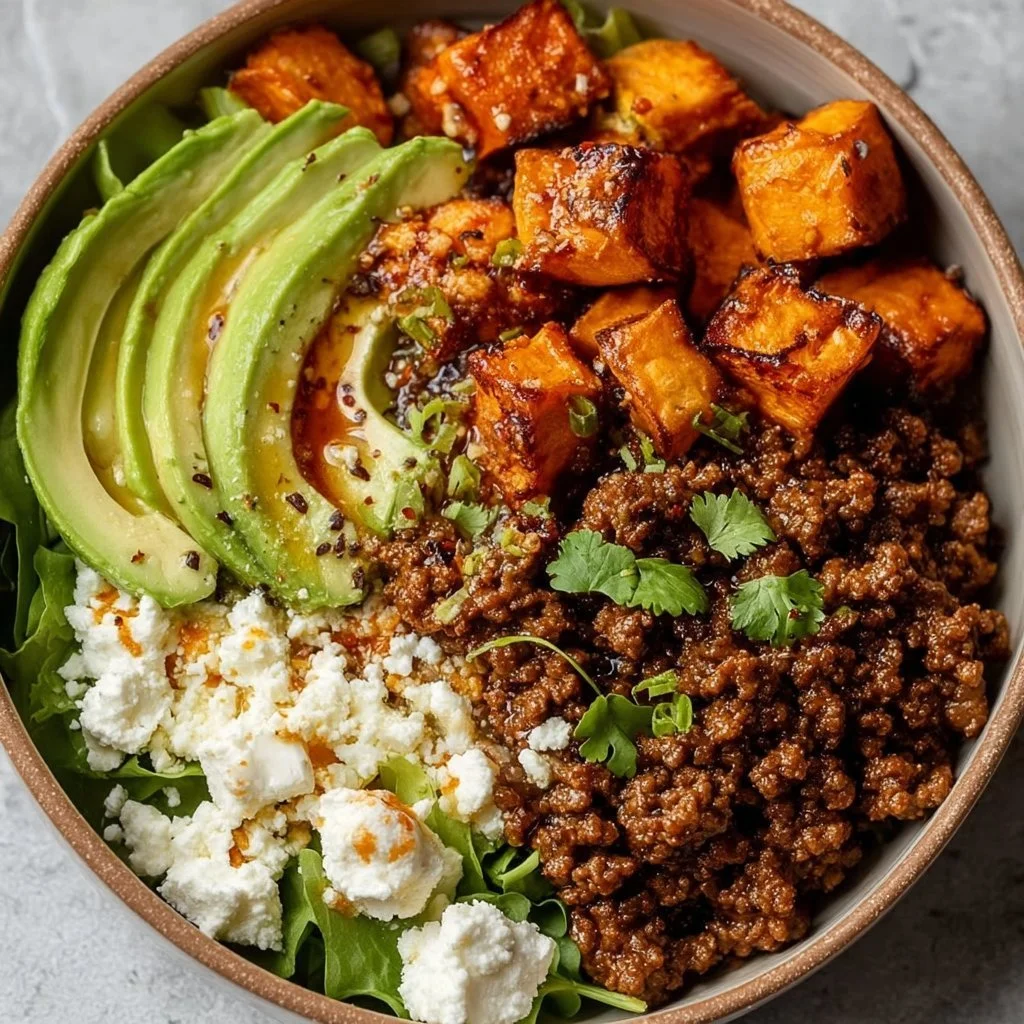 Ground Beef Hot Honey Bowl