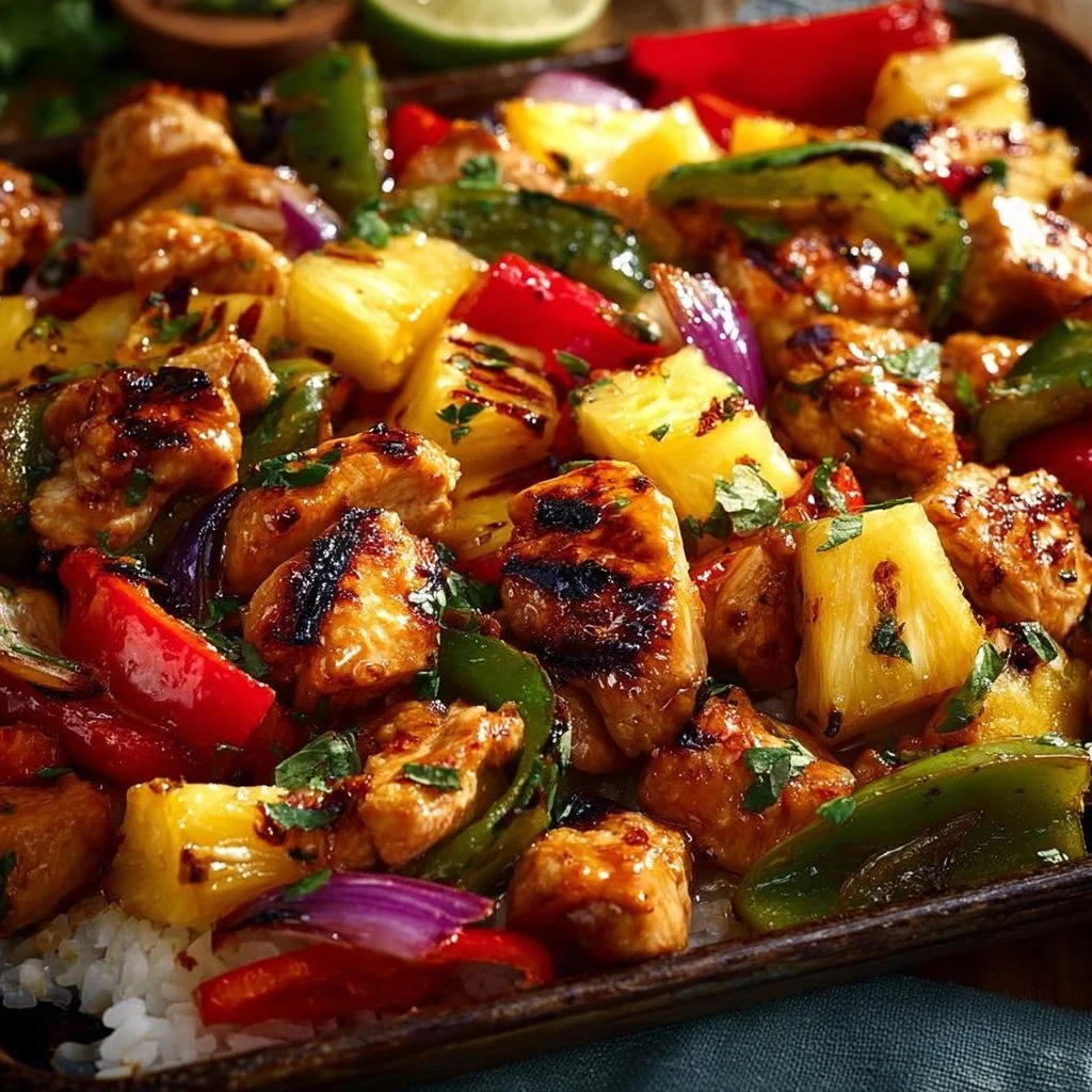 Hawaiian Chicken Sheet Pan 2 Hawaiian Chicken Sheet Pan