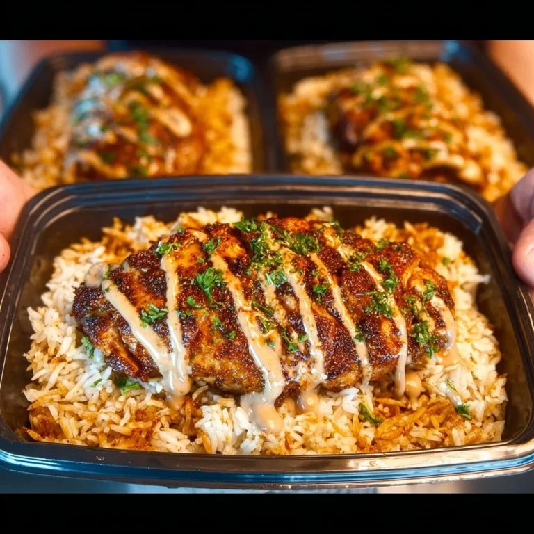 High Protein Creamy Cajun Chicken & Rice