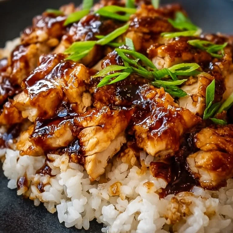 Honey BBQ Chicken Rice 2 Honey BBQ Chicken Rice