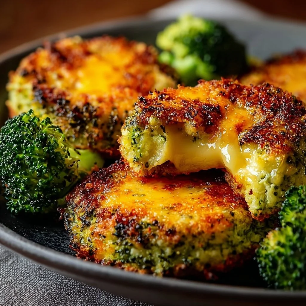 Low Carb Broccoli Cheese Rounds 2 Low Carb Broccoli Cheese Rounds