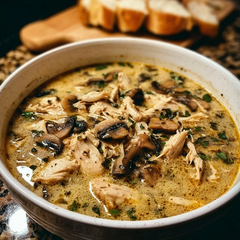 Rotisserie Chicken Mushroom Soup