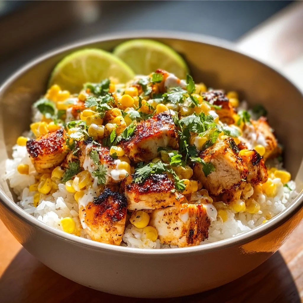 Street Corn Chicken Rice Bowl 2 Street Corn Chicken Rice Bowl