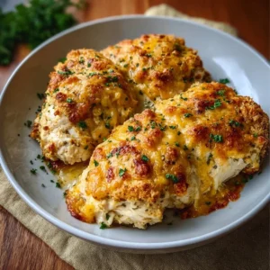 Delicious 4-ingredient ranch chicken bake prepared for dinner