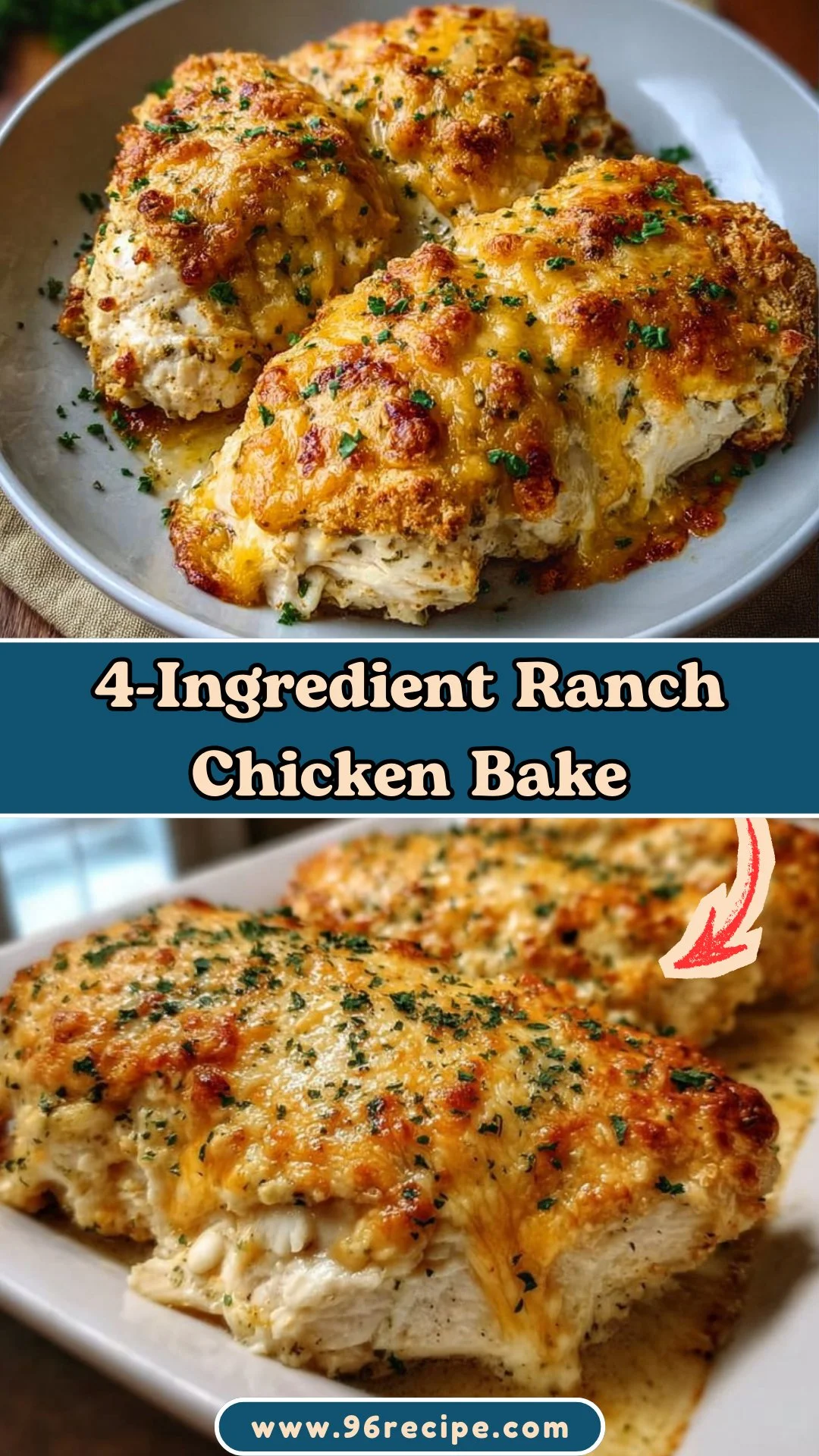 4-Ingredient Ranch Chicken Bake: Effortless Dinner Perfection