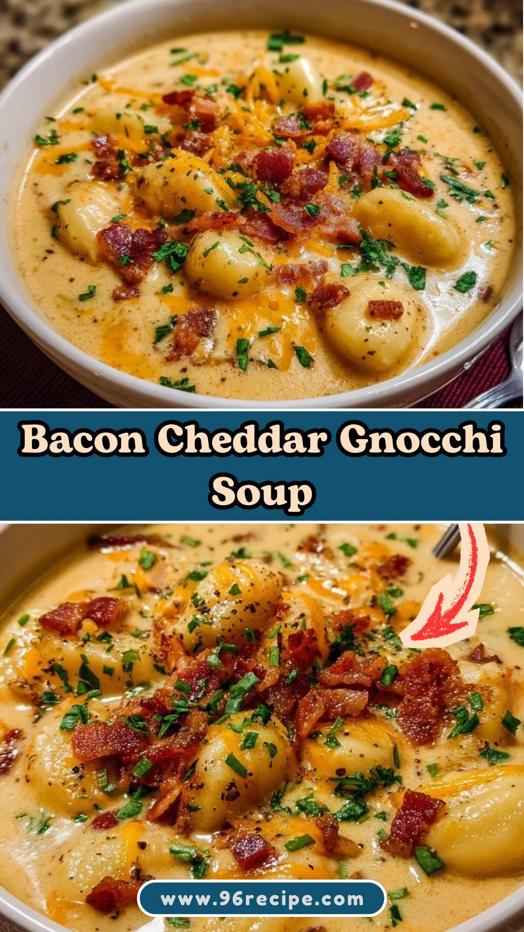 Bacon Cheddar Gnocchi Soup