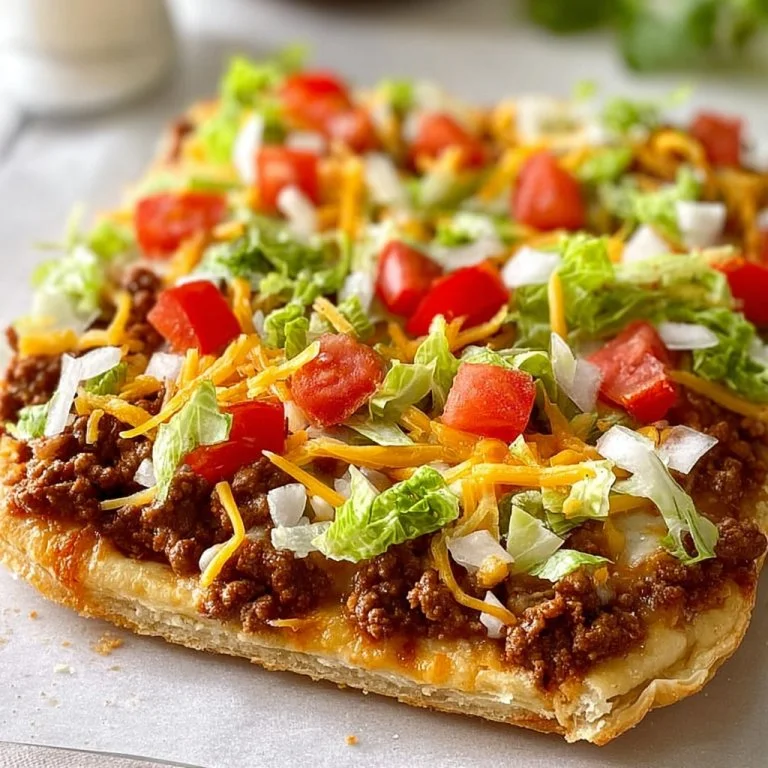 Best Crescent Roll Taco Pizza
