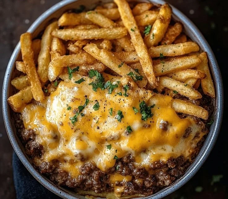 Cheeseburger French Fry Casserole