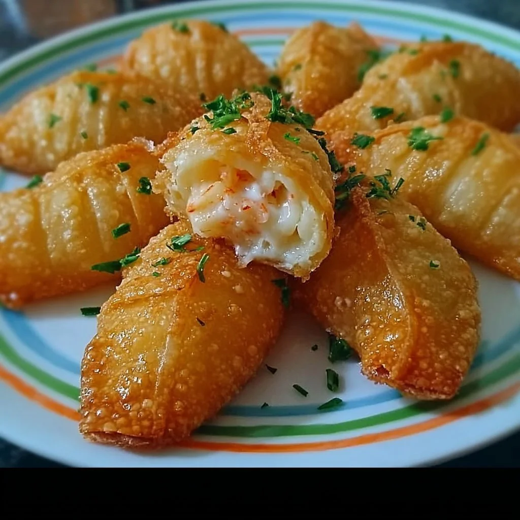 Delicious crab crescent bites served on a platter