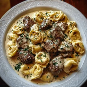 Cracked Garlic Steak Tortellini in Creamhouse Sauce Bliss 3 Cracked Garlic Steak Tortellini served in delicious creamhouse sauce