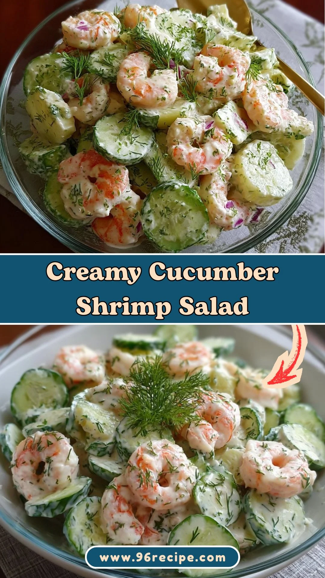 Creamy Cucumber Shrimp Salad 2 Creamy Cucumber Shrimp Salad