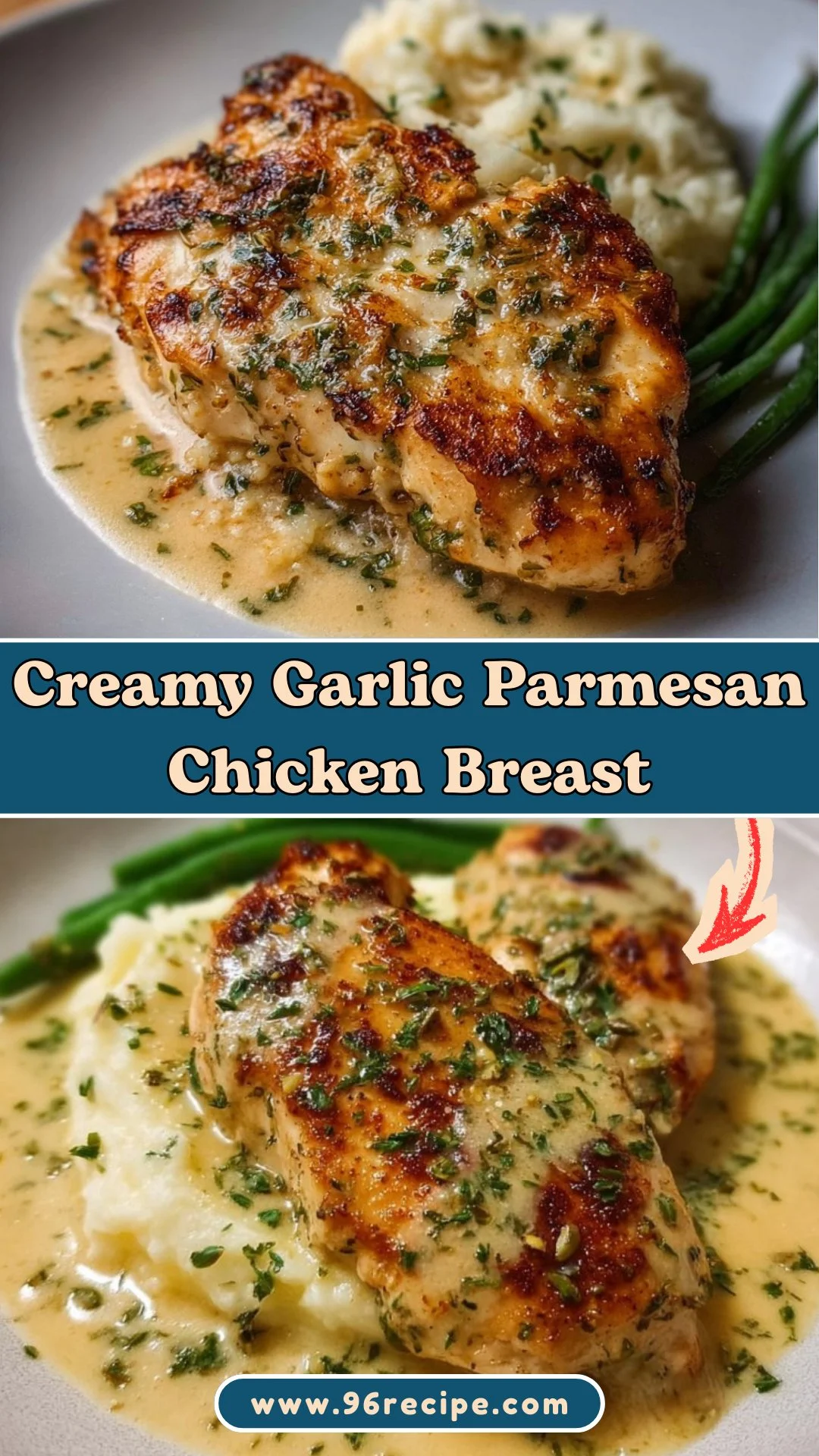 Creamy Garlic Parmesan Chicken Breast