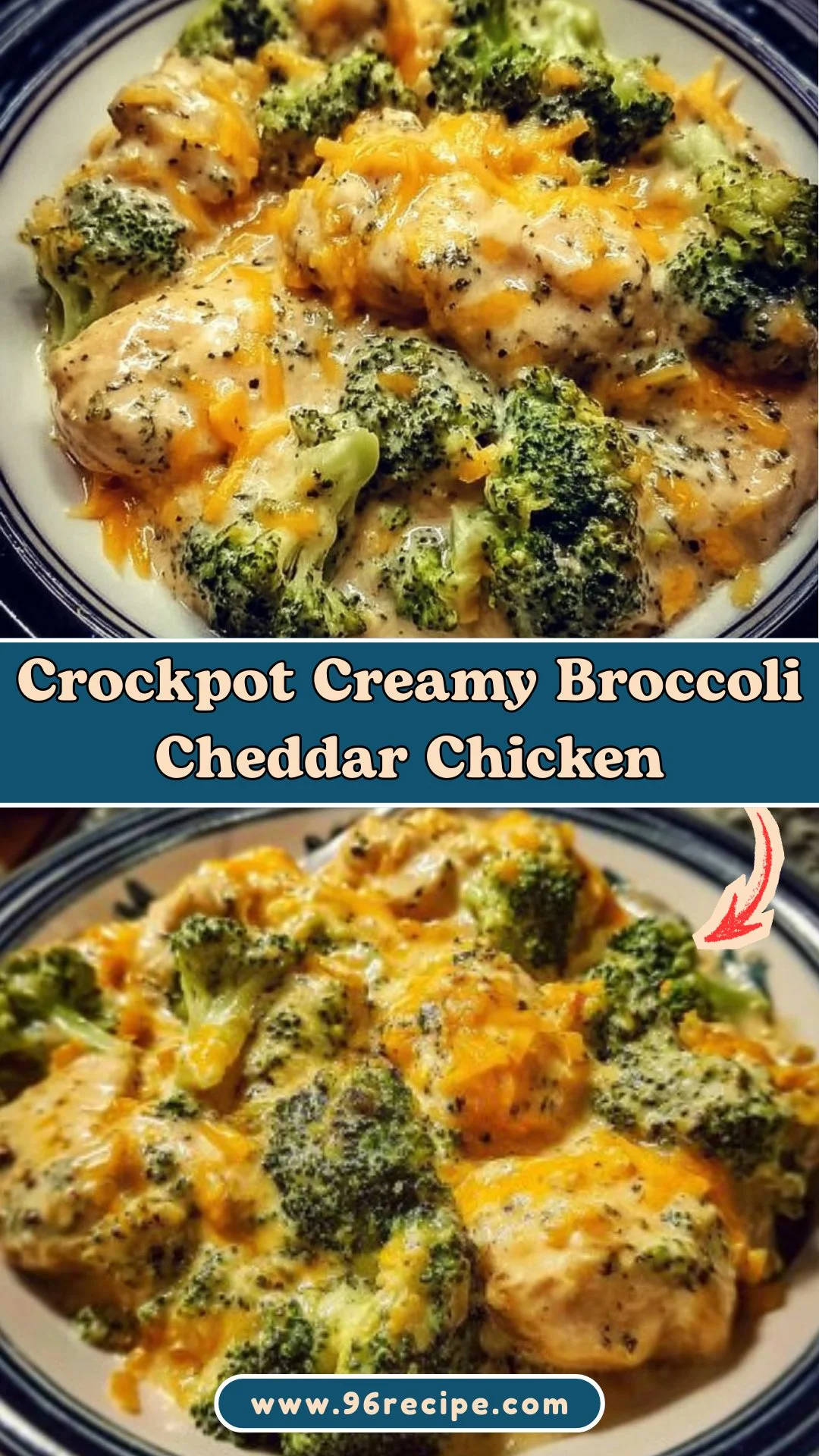 Crockpot Creamy Broccoli Cheddar Chicken