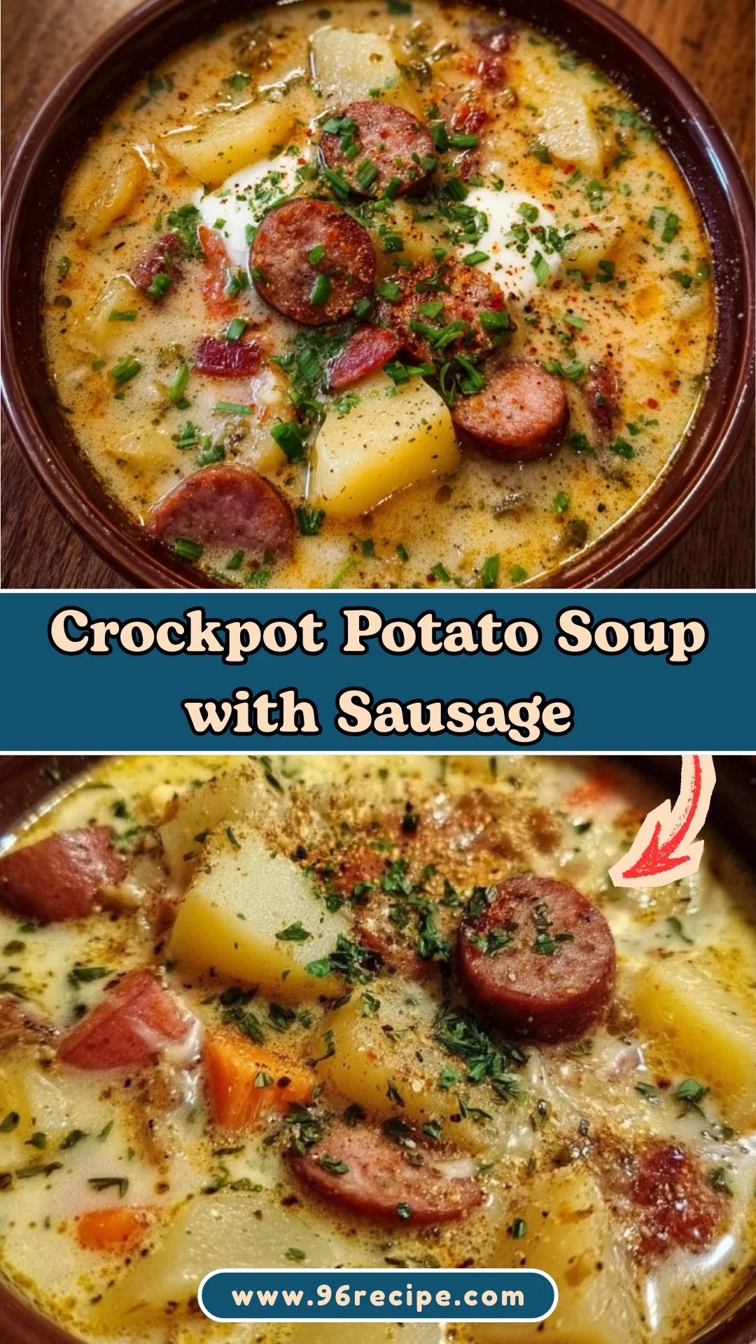 Crockpot Potato Soup with Sausage 2 Crockpot Potato Soup with Sausage