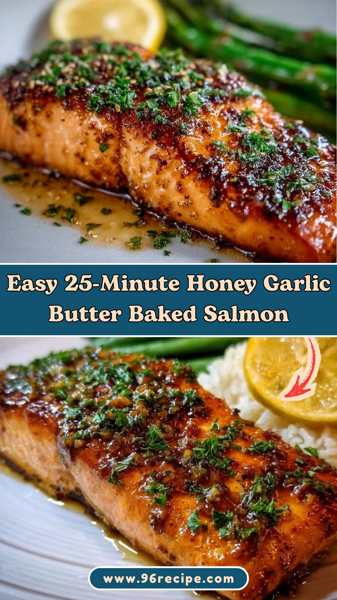 Easy 25-Minute Honey Garlic Butter Baked Salmon 2 Easy 25-Minute Honey Garlic Butter Baked Salmon