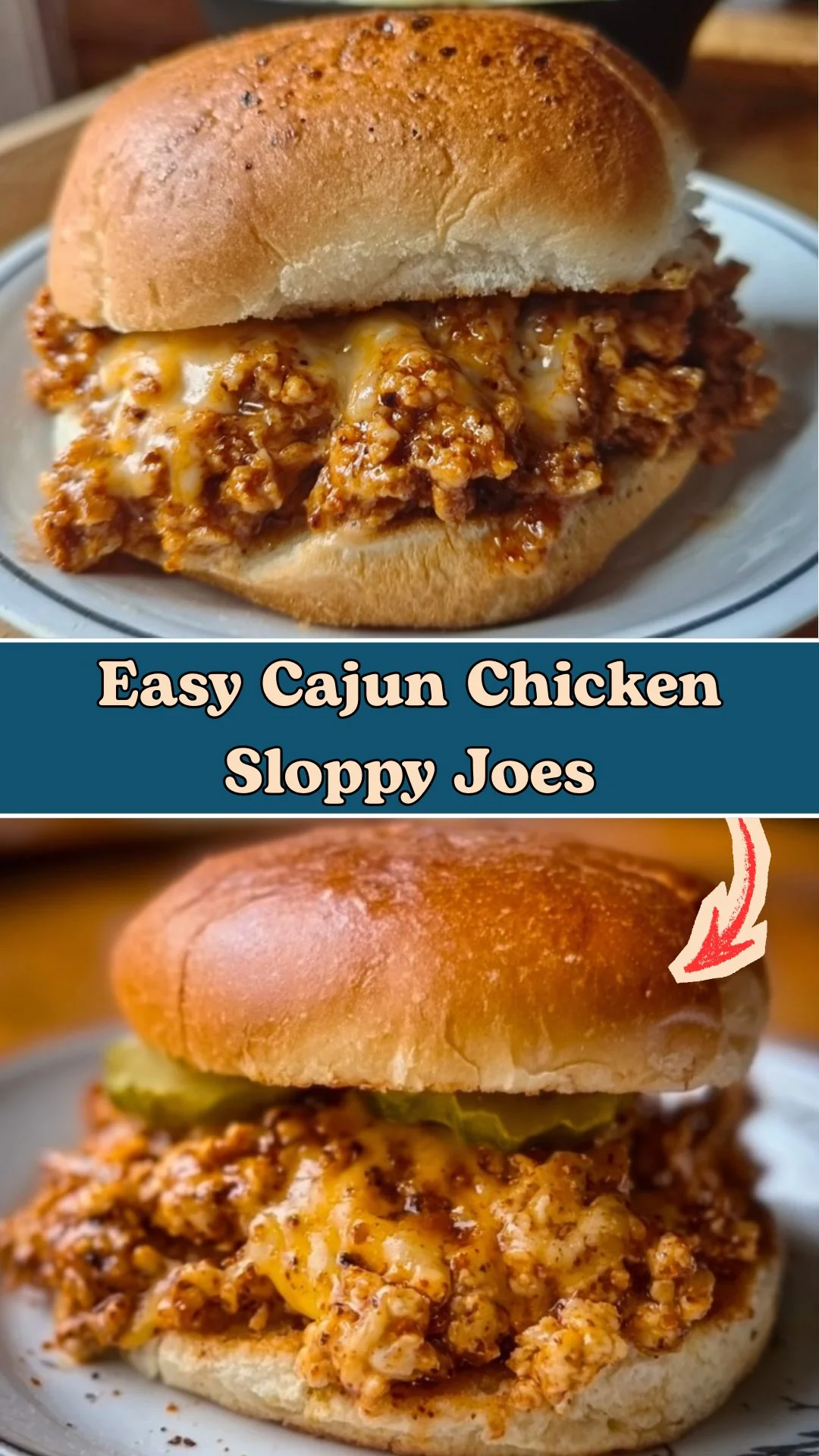 Easy Cajun Chicken Sloppy Joes 2 Easy Cajun Chicken Sloppy Joes