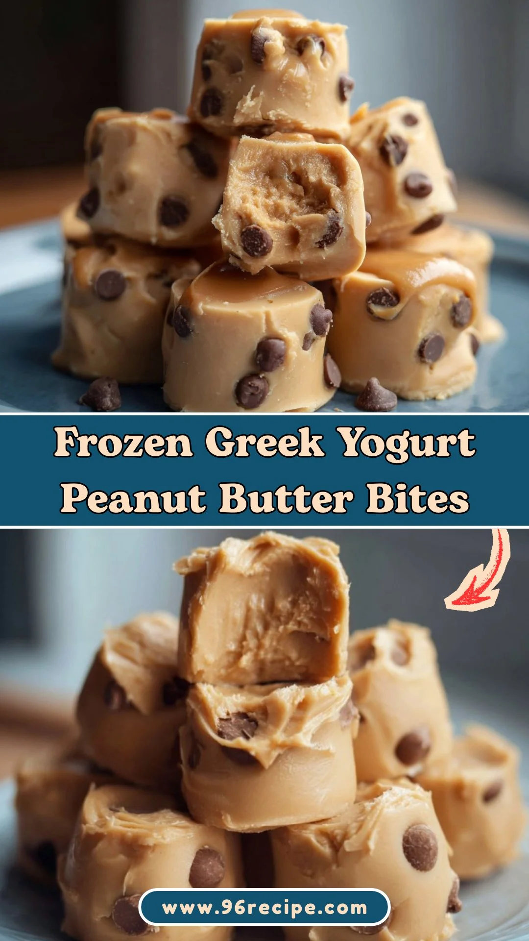 Frozen Greek Yogurt Peanut Butter Bites