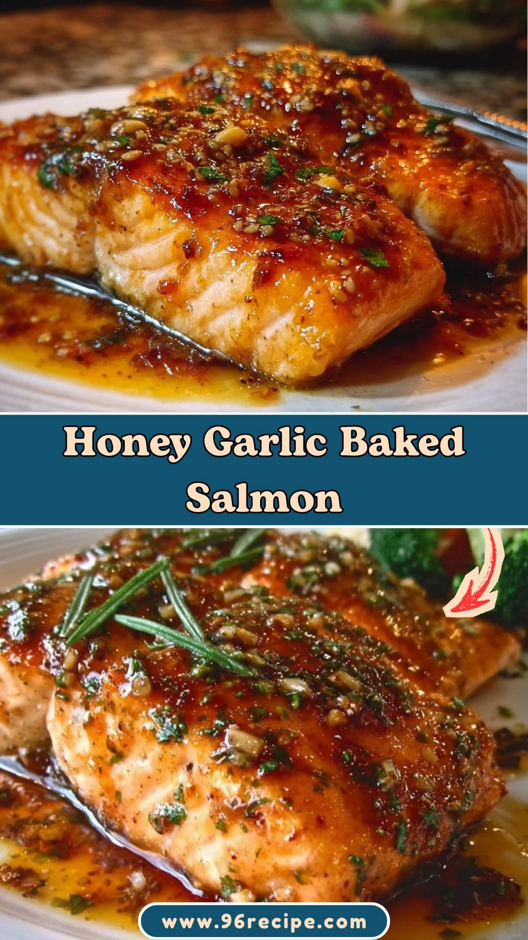 Honey Garlic Baked Salmon