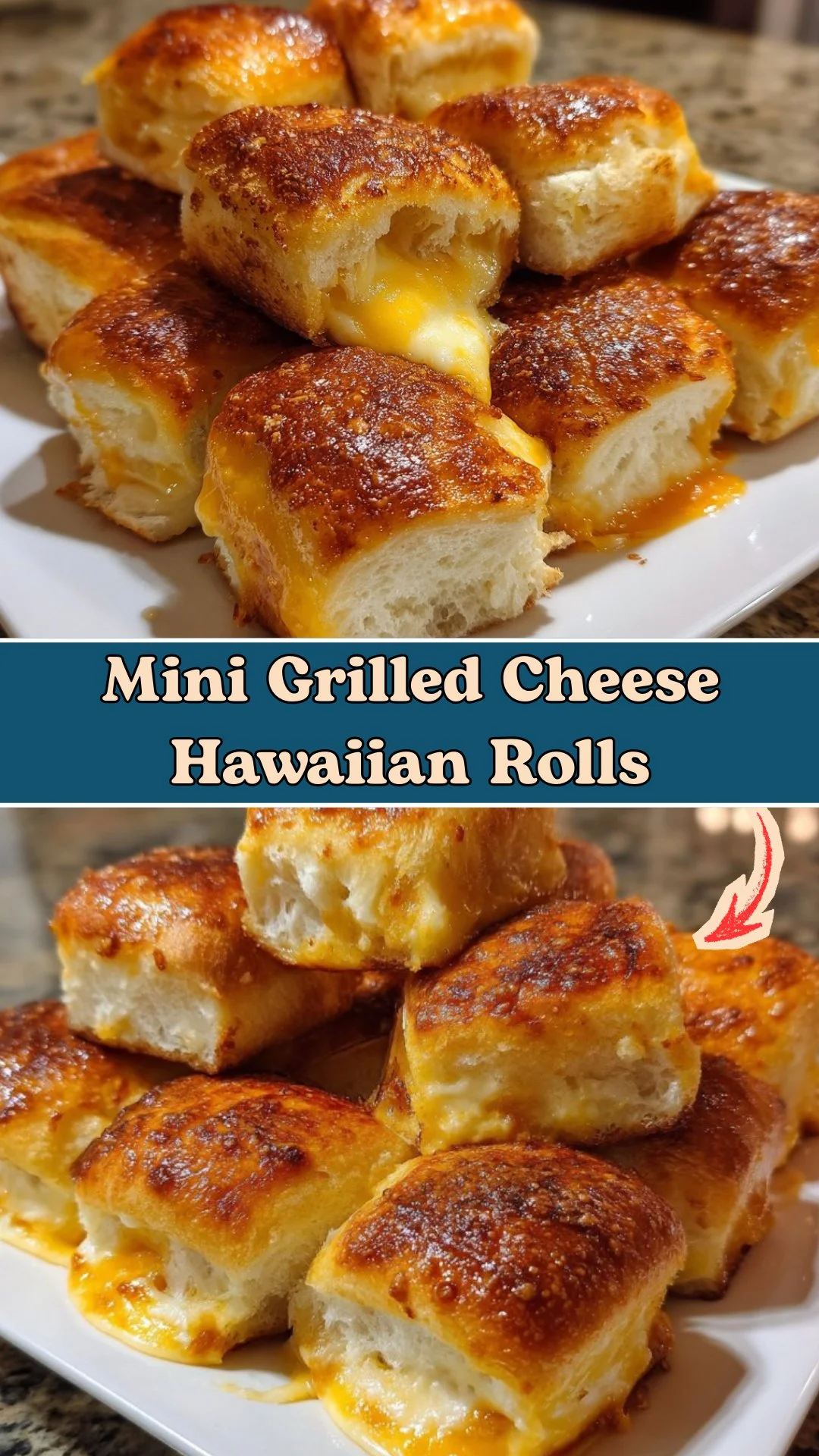 Mini Grilled Cheese Hawaiian Rolls
