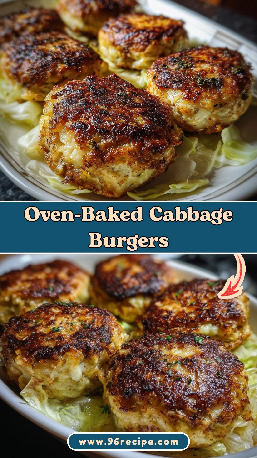 Oven-Baked Cabbage Burgers