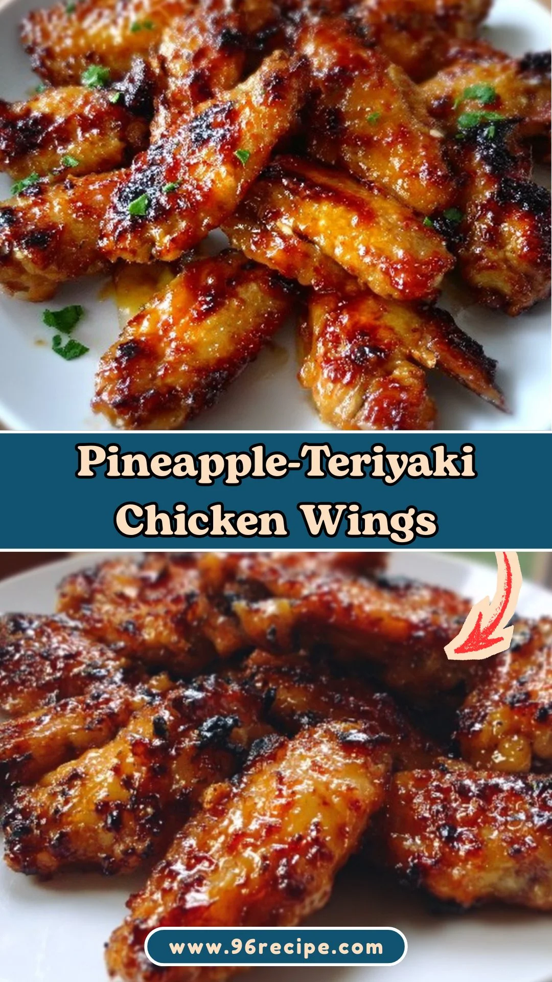 Pineapple-Teriyaki Chicken Wings