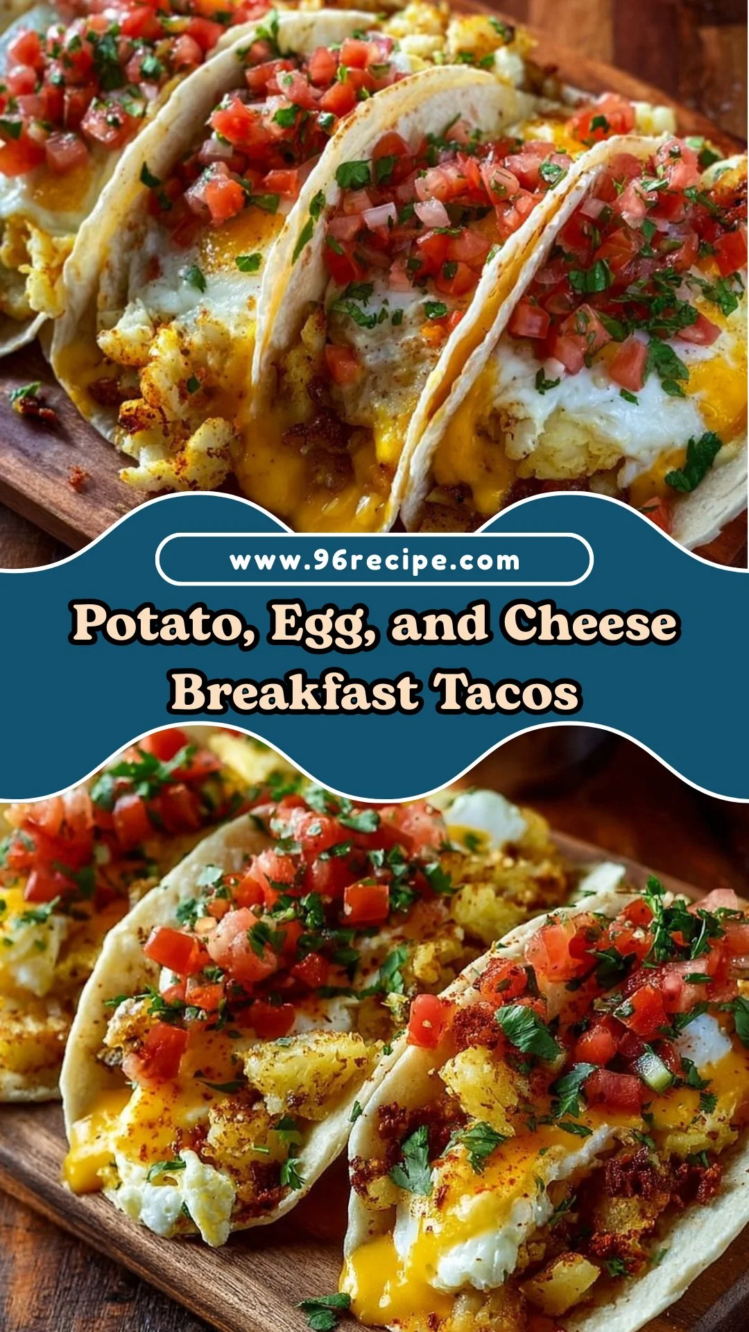 Potato, Egg, and Cheese Breakfast Tacos