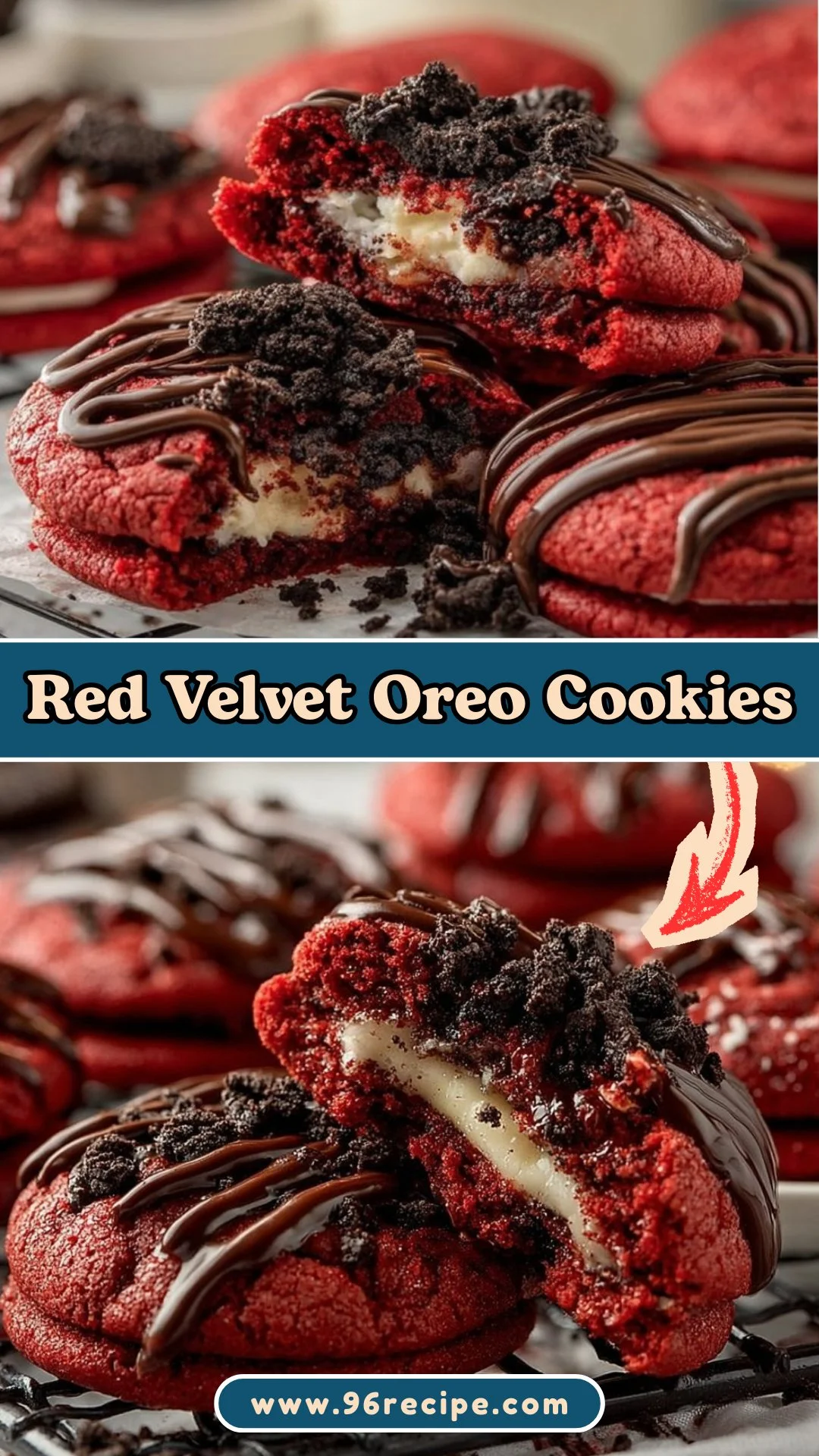 Red Velvet Oreo Cookies