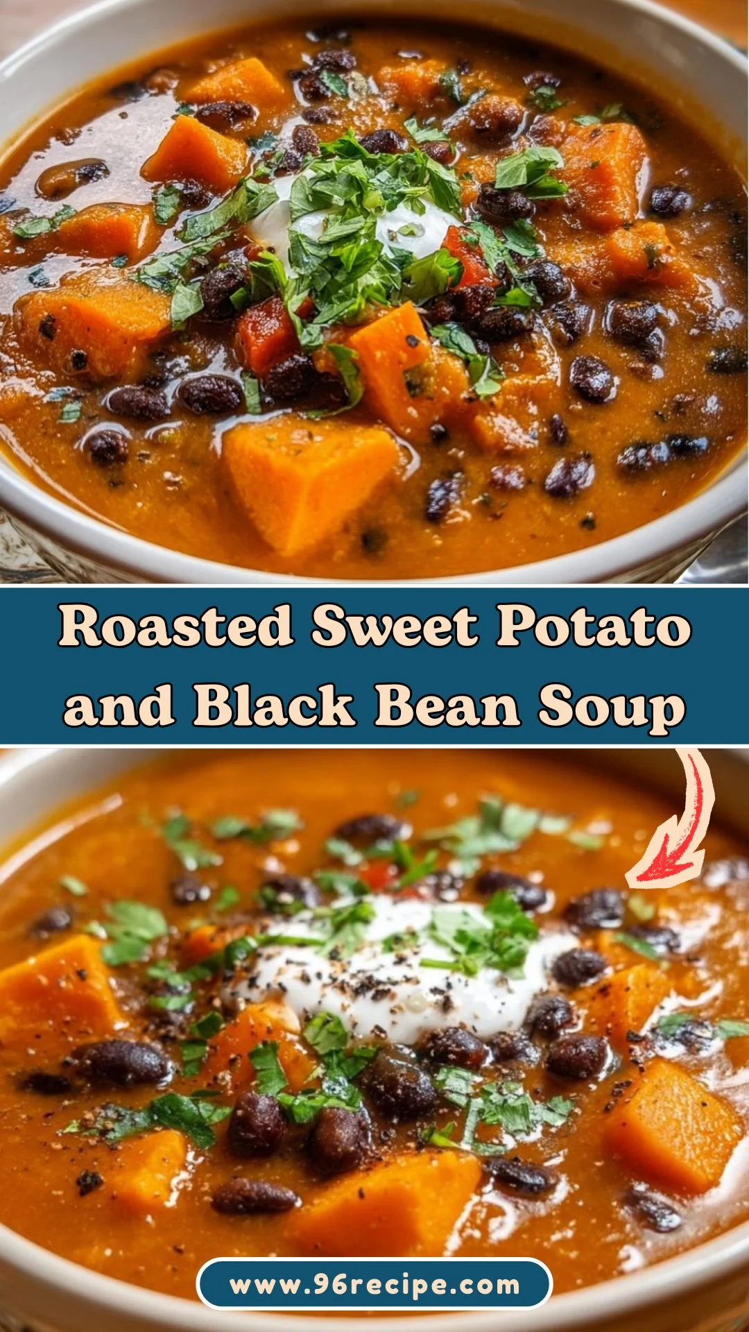 Roasted Sweet Potato and Black Bean Soup 2 Roasted Sweet Potato and Black Bean Soup