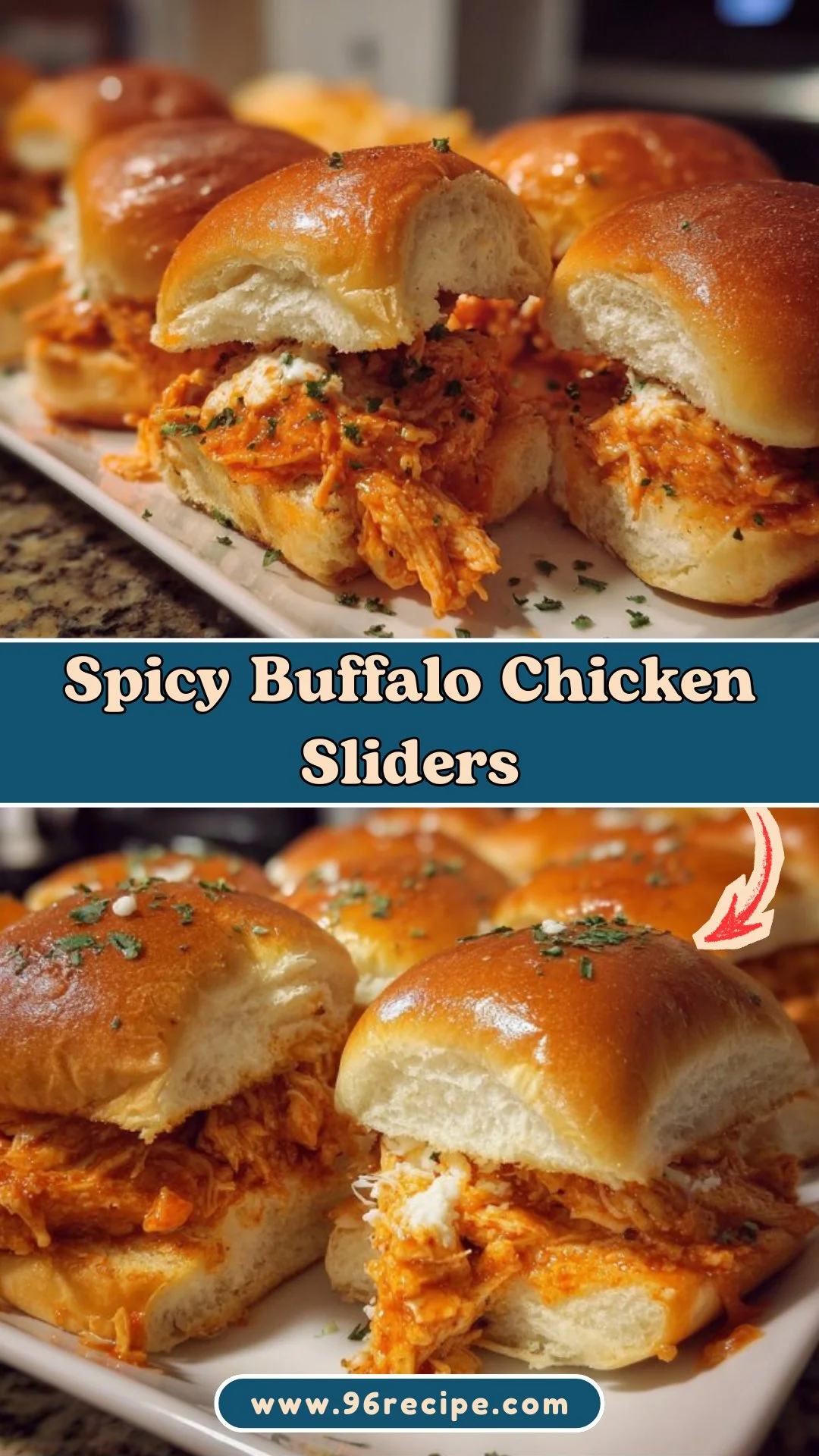 Spicy Buffalo Chicken Sliders