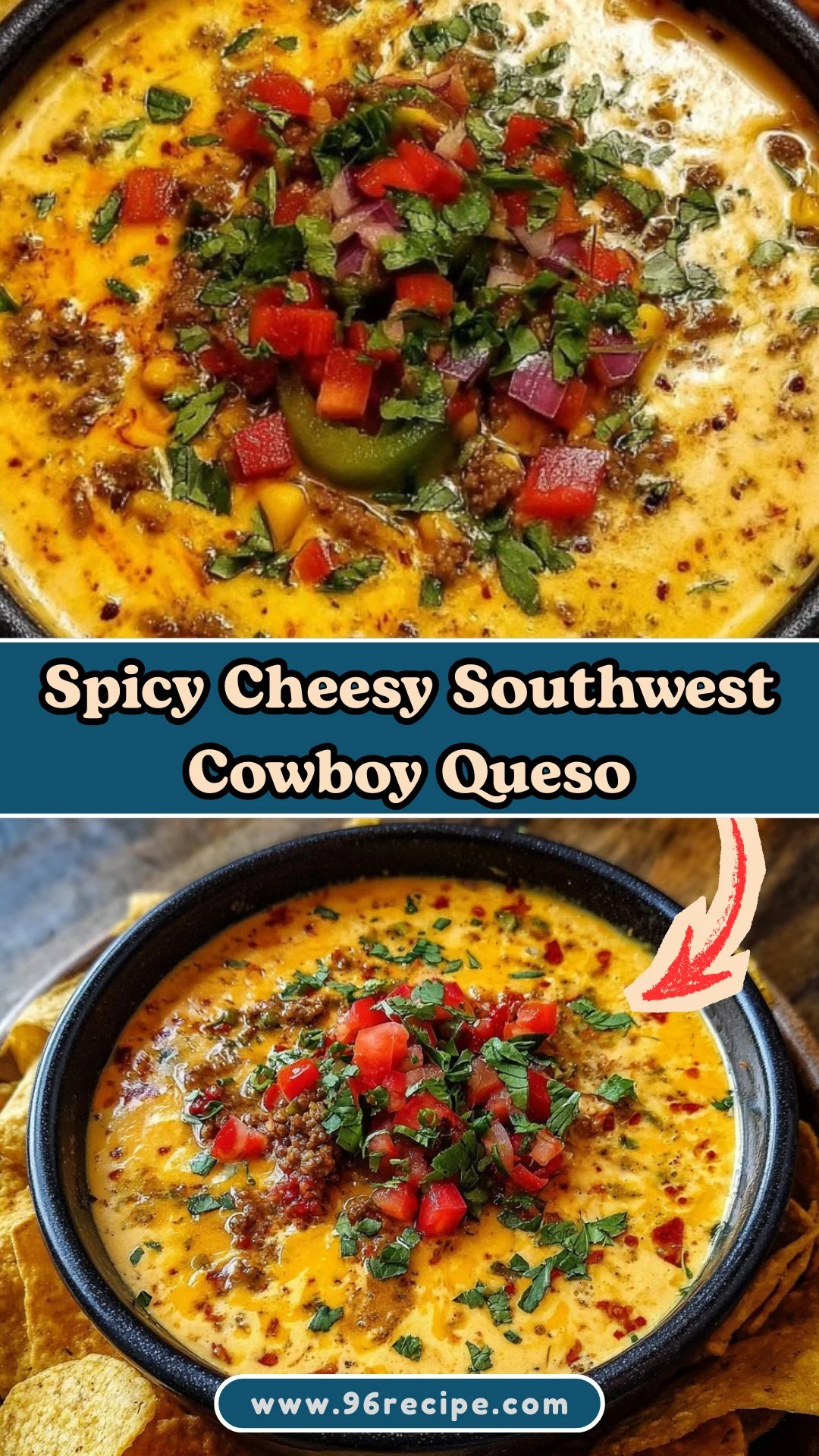 Spicy Cheesy Southwest Cowboy Queso