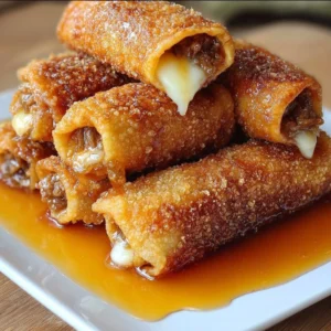 Texas Twinkies Egg Rolls with honey drizzle for a tasty snack.