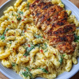 The Ultimate Creamy Garlic Parmesan Chicken Pasta You'll Crave Every Week 3 Creamy garlic parmesan chicken pasta with fresh herbs and cheese