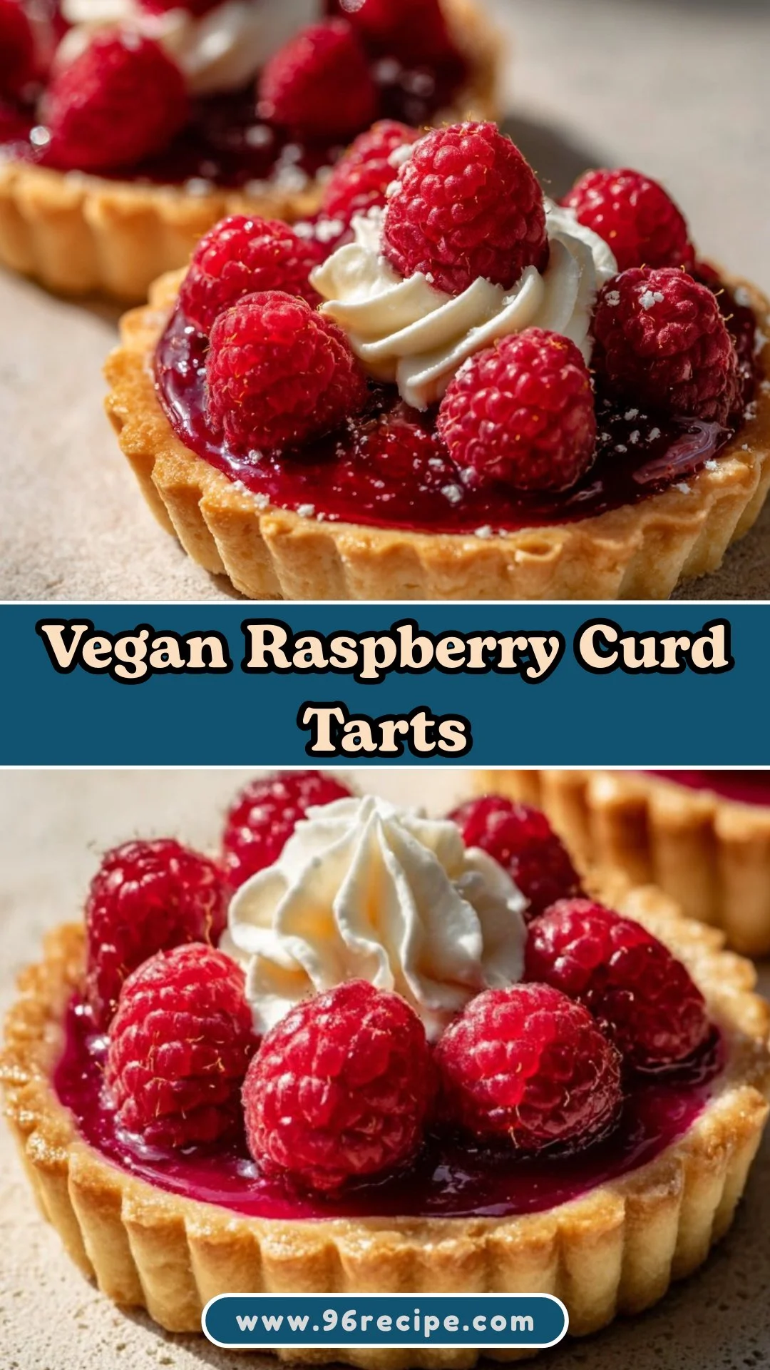 Vegan Raspberry Curd Tarts
