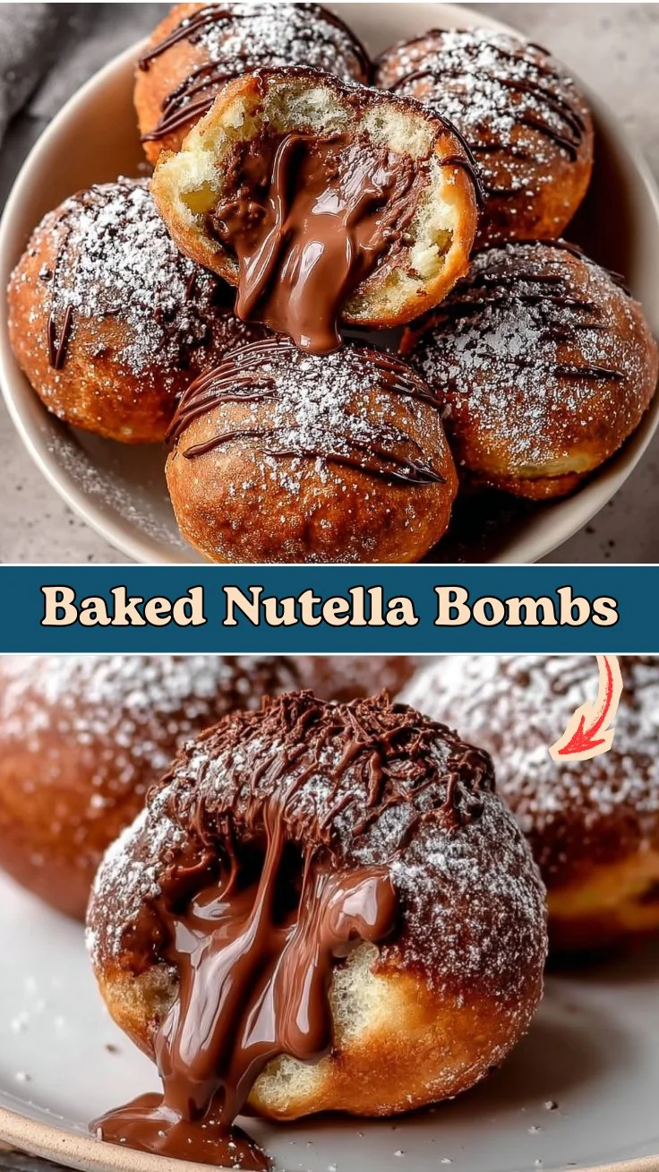 Baked Nutella Bombs