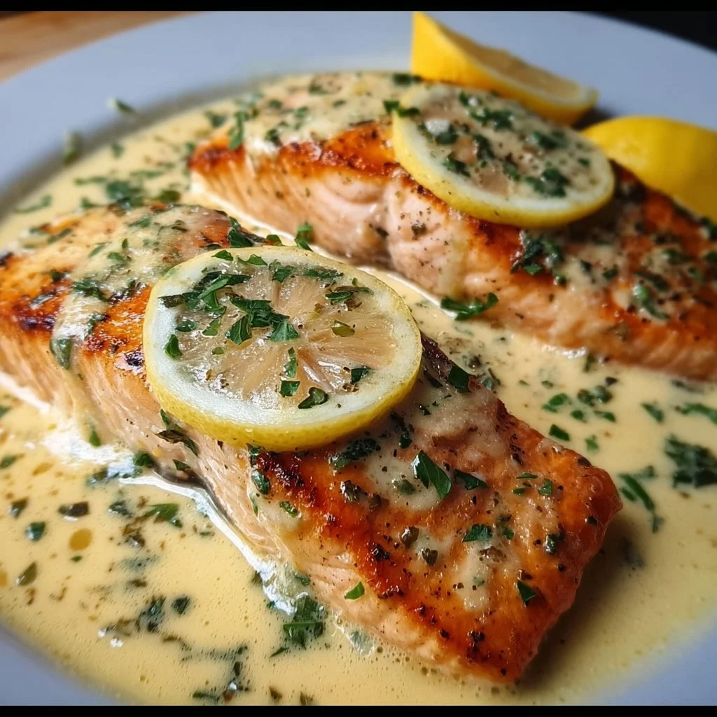 baked salmon with lemon butter cream sauce 2026 03 09 051805