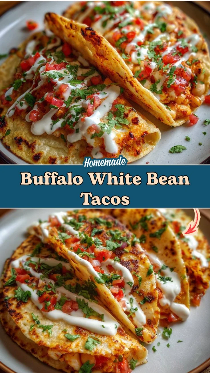 Buffalo White Bean Tacos