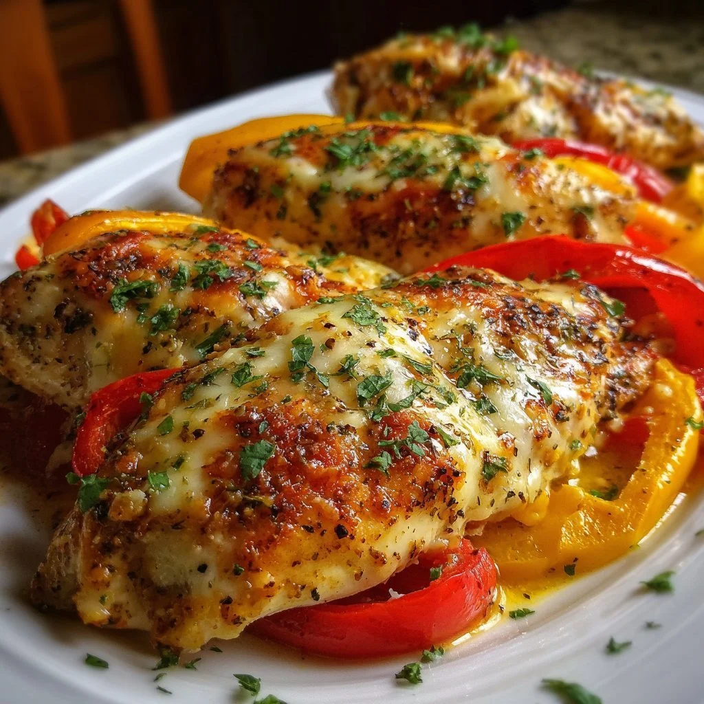cheesy baked chicken breast and peppers 2026 03 24 001510