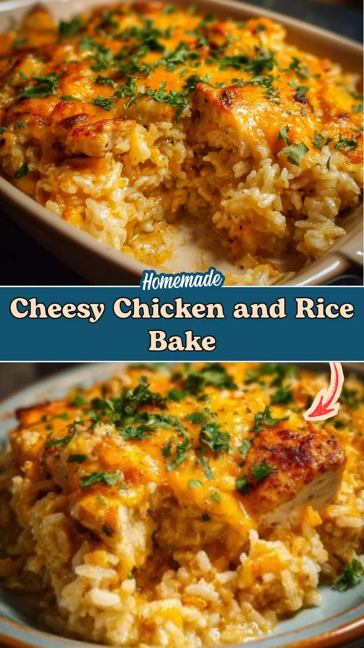 Cheesy Chicken and Rice Bake 2 Cheesy Chicken and Rice Bake