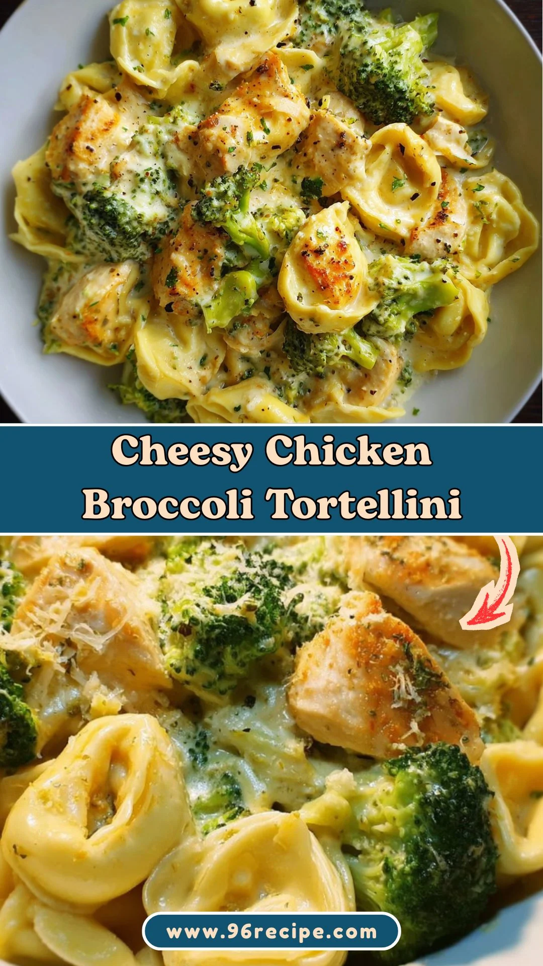 Cheesy Chicken Broccoli Tortellini 2 Cheesy Chicken Broccoli Tortellini