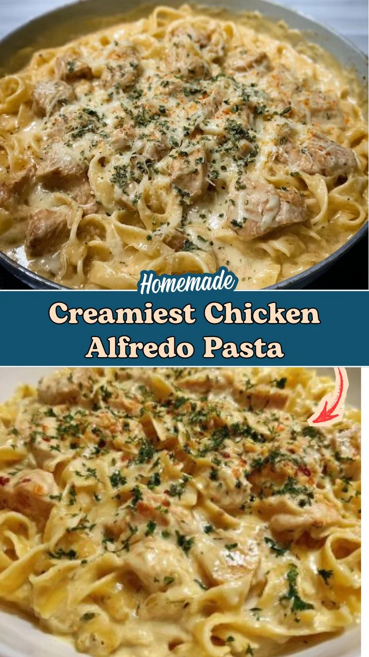 Creamiest Chicken Alfredo Pasta
